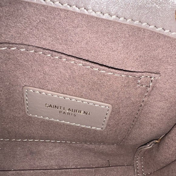 SAINT LAURENT NANO SAC DE JOUR SMOOTH LEATHER URBAN GREY - Picture 8 of 8